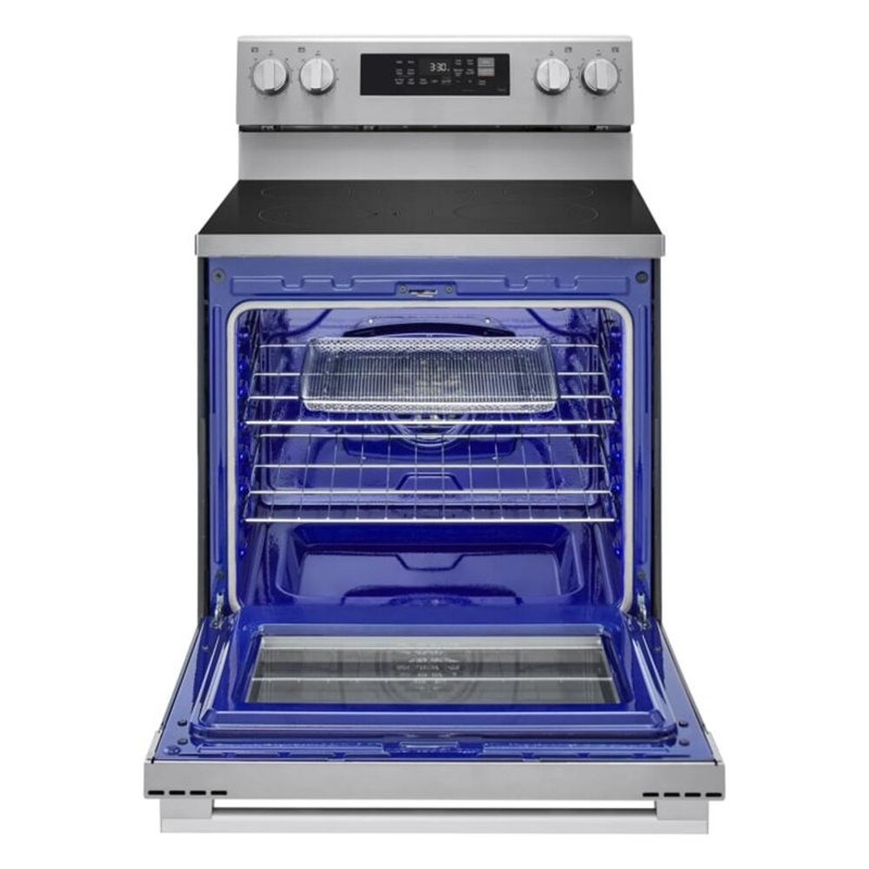 LG 6.3 cu. ft. Electric Single Smart Oven Range with Air Fry, ProBake Convection and EasyClean and Premium Handle, Electric