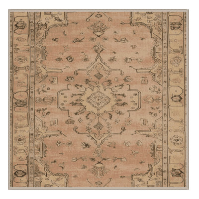 Tapis brun lavable à la machine