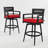 Patio Aluminum 360°Swivel Chair (Set Of 2) With Sunbrella Cushions, Ergonomic Backrest, Tapered Legs, Armrests, Footrest, Weather-Resistant-1238221457