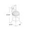 Tabouret tournant 26 "Stephen