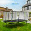 Trampoline rectangulaire de style gymnastique 10 pi x 17 pi Mega 10 pi x 17 pi Machrus Upper Bounce - vert / noir