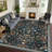Washable Farmhouse Floral Area Rug with Non-Slip for Bedroom Nursery Living Room Decor-Black-1712371959-1713935748