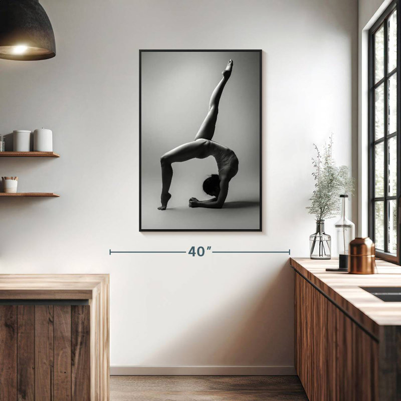 Pupitre de gymnaste, Cadre flottant noir, 27 po x 40 po