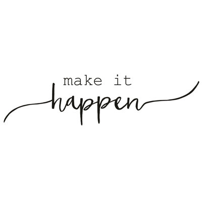 Make It Happen 2 1 Piece Wrapped Canvas Wall Art