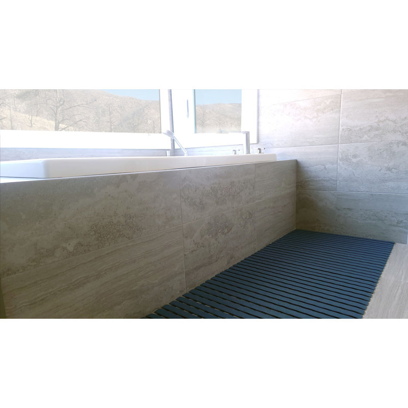 Tapis souple en vinyle VinTread Flex, Bleu, Simple - L 24 po x l 36 po
