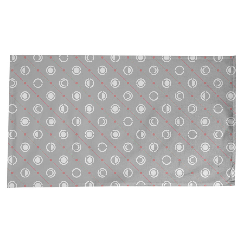 Nappe des phases de lune classiques, Gris / rouge / blanc