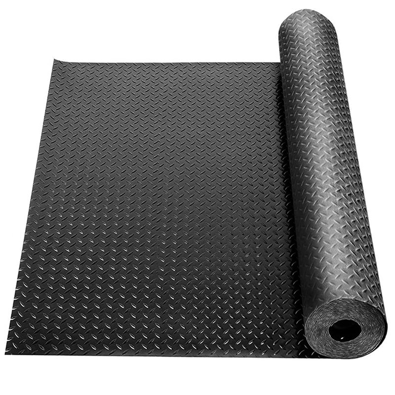 Rouleau de plancher de garage ANMINY, Noir, noir, noir, noir, L 47 po x L 72 po