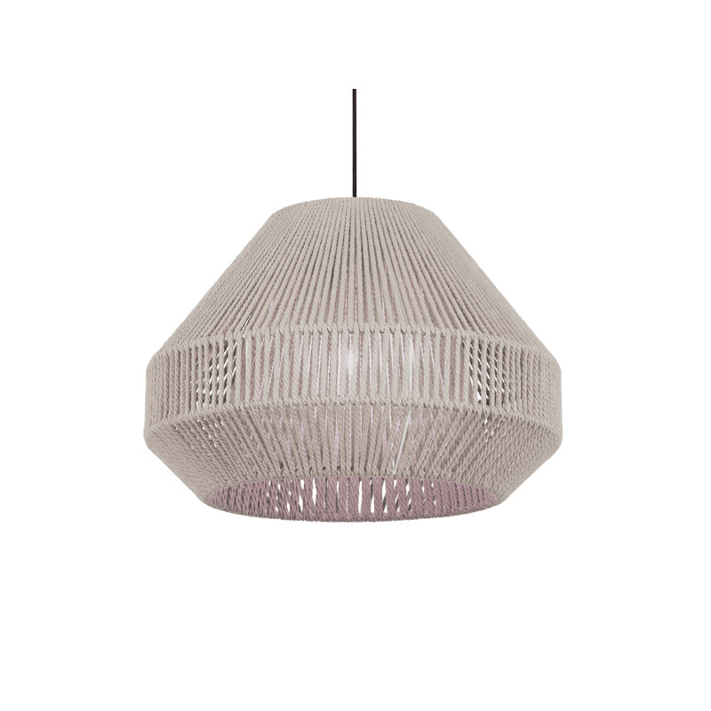 Torney 1 - Light Dome Pendant, 30cm H x 40cm W x 40cm D, Beige