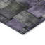 Tapis intérieur lavable rayé 9 pi x 12 pi sauge et mauve