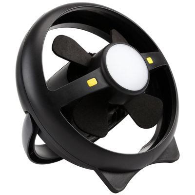 Led Rechargeable Camping Light With Speed-Adjustable Fan, Usb 4400Mah Battery Powered Camping Fan