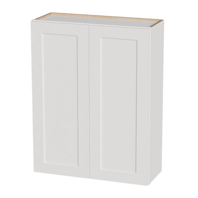 Armoire murale 33 po en bois massif 33 po avec 2 tablettes réglables prêtes à assembler pour la cuisine