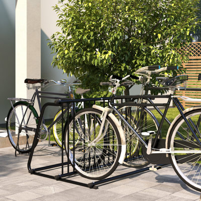 Freistehender Fahrradständer aus Stahl