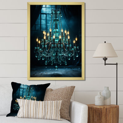 «Basie Chandelier Graceful Illumination», reproduction d'art sur toile