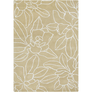 Sanderson Solid Wool Oriental Indoor Rug