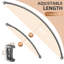 182.88cm Curved Drill / Screw Shower Curtain Rod-1309180195