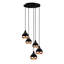 Julius 5 - Light Black Cluster Pendant