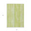 Tapis intérieur / extérieur 10 pi x 14 pi vert et ivoire à motif de feuilles botaniques
