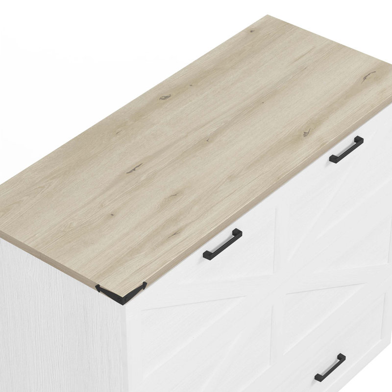 Armoire-lit escamotable pliable avec station de charge, Double