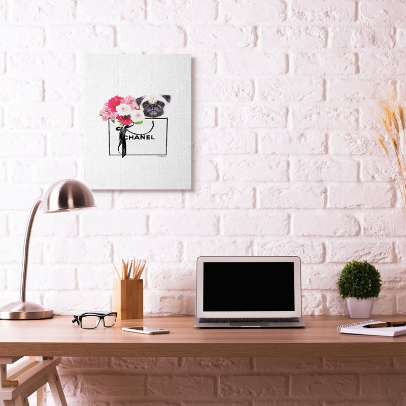 Colorful Abstract Dog Canvas Art for Kids Room, 24" x 30"
