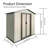 Outdoor Storage Garden Shed 5Ftx3ft Apex Roof White-121499171