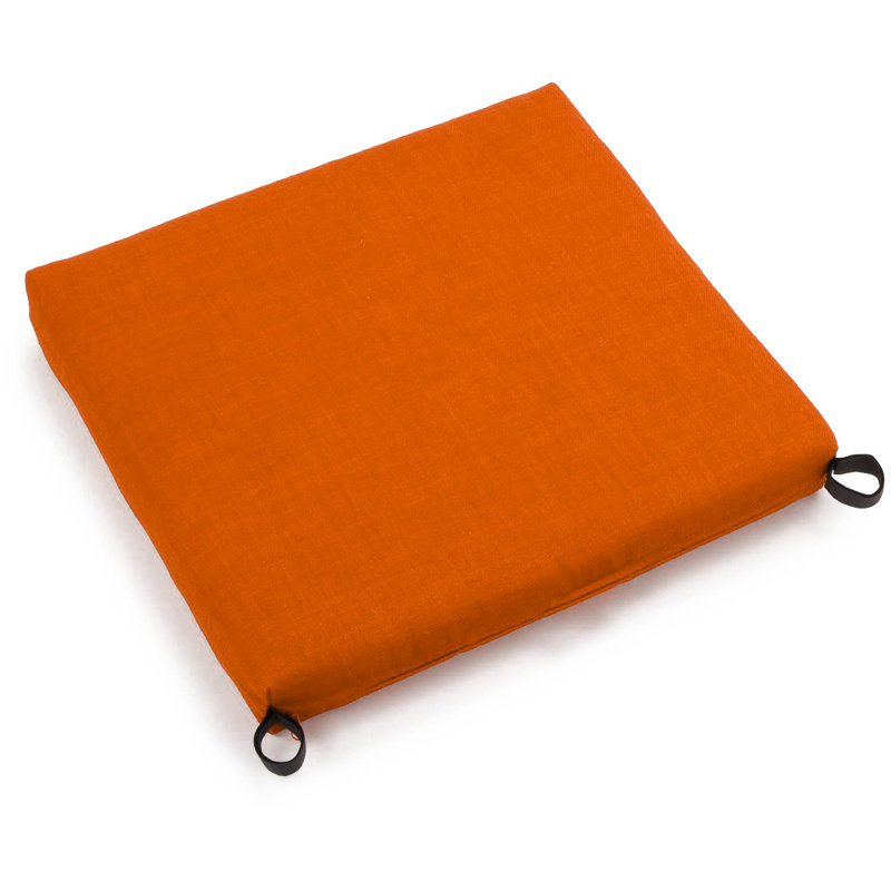 Outdoor 3'' Seat Cushion, Tangerine Dream