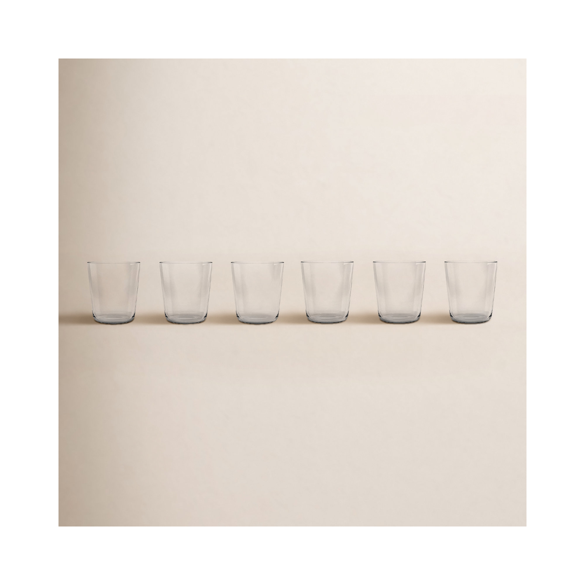Gaige 16 oz. Plastic Whiskey Glass Set, Clear