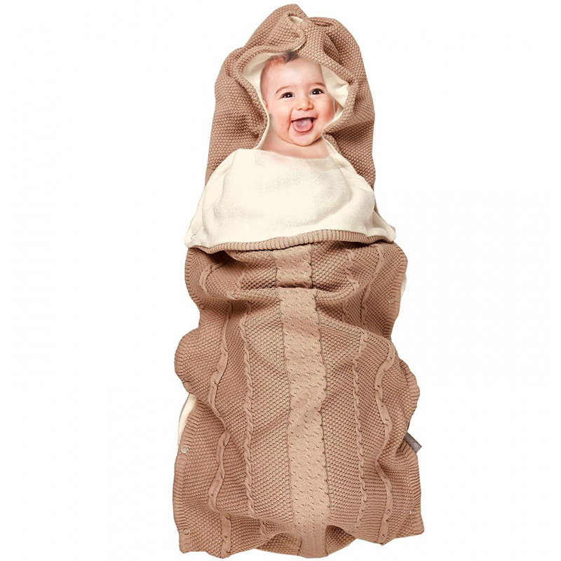 Cotton Baby Sleeping Bag, Brown