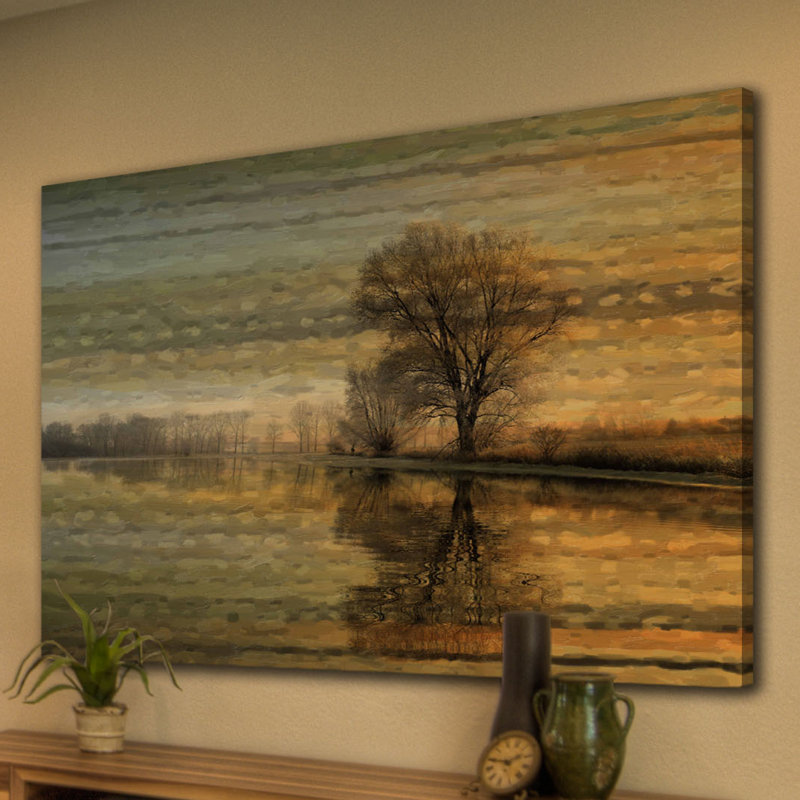 « tree coucher », reproduction d’art sur toile tendue, H 24 po x l 36 po x P 1,5 po