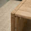 Table basse rectangulaire en bois récupéré, table basse à pieds latéraux en U en bois massif rustique, table basse minimaliste de style campagnard pour le salon