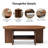 43.31'' Oval Shaped Coffee Table With Storage-1141367971