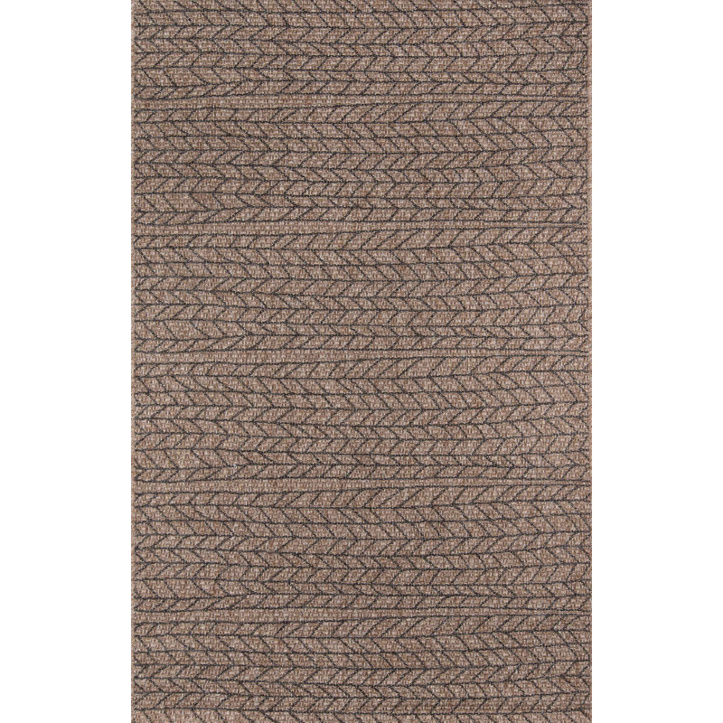 Tapis brun clair Linden, Rectangle 6 pi 7 po x 9 pi 6 po