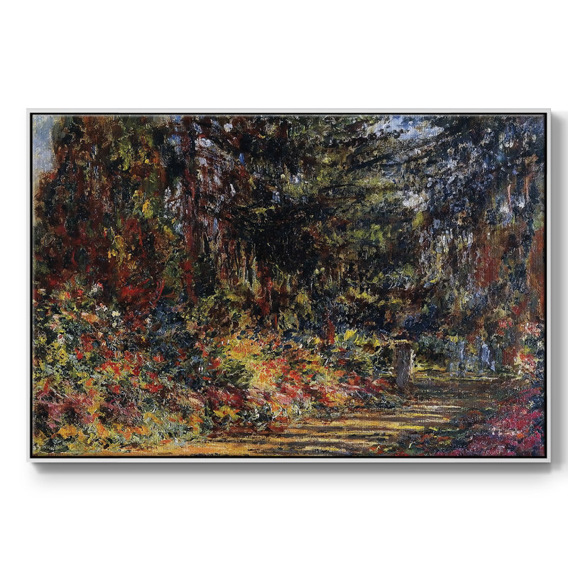 Chemin à Giverny, 1902, H 17 po x l 25 po x P 2 po, Blanc