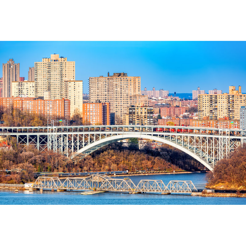 Orlie Henry Hudson Bridge by Ultima_Gaina - Wrapped Canvas Print, 51cm H x 76cm W 3.8cm D
