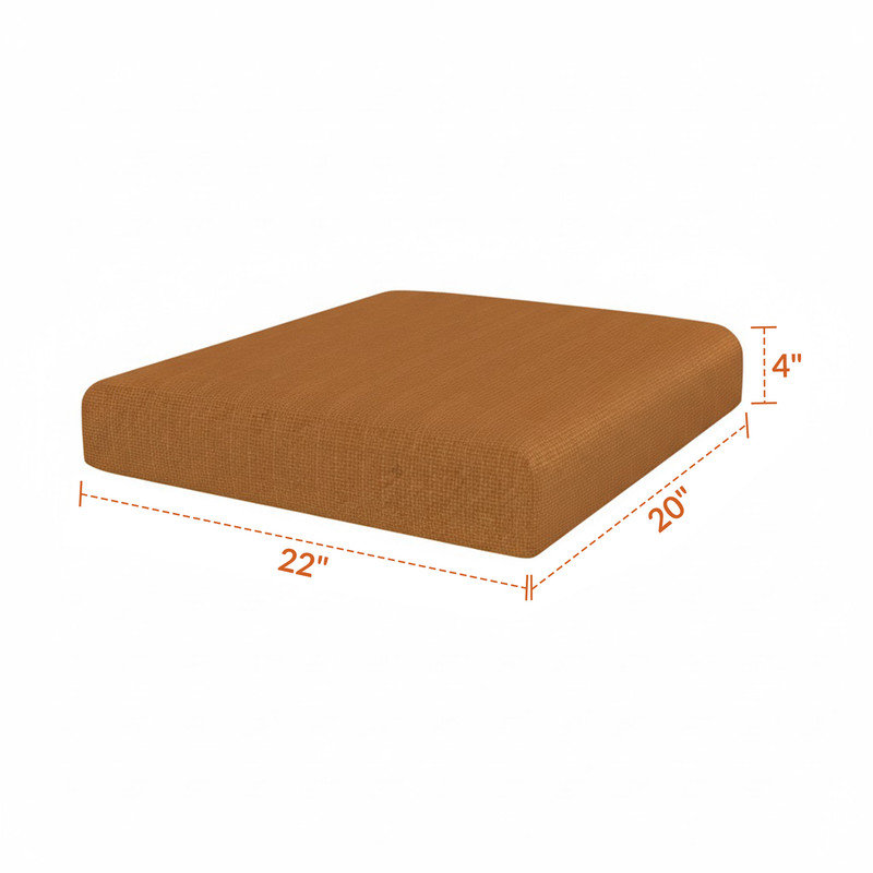 Coussin de remplacement pour repose-pieds d'extérieur Sunbrella, Cosette Adobe