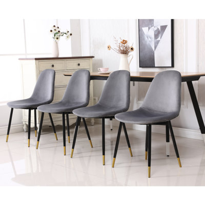 Lassan Contemporary Fabric Dining Chairs