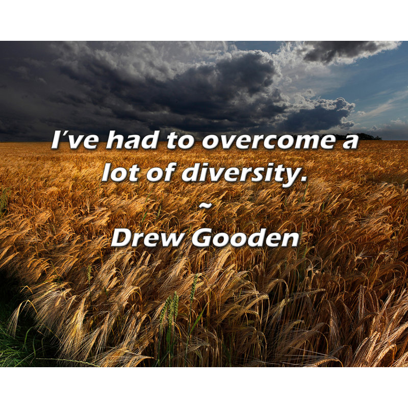 Drew Gooden Citation: J'ai dû faire face à beaucoup de diversités.