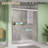 56" - 60" W X 72" H Double Sliding Semi-Frameless Shower Door With 1/4" Clear Tempered Glass-107141060