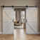 K Series Pine Wood Double Sliding Barn Door with Hardware Kit