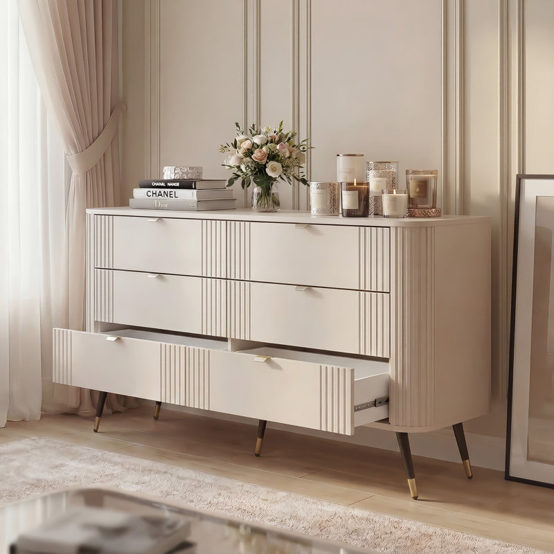 138 cm W Chest of 6 Drawers