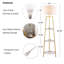 Snowhill 60.62'' Tray Table Floor Lamp-61928347