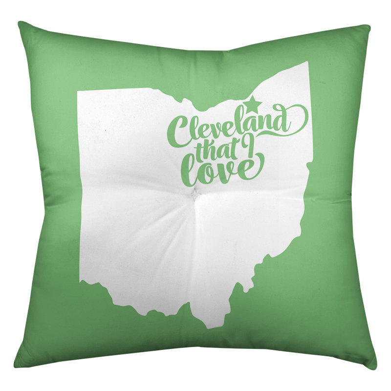 Coussin de plancher touffeté, 26 po x 26 po, Vert, Cleveland