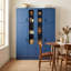 Grand garde-manger moderne avec 6 portes, tablettes réglables, plateaux coulissants et porte-bouteilles Modern-1238729770