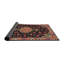 Tapis oriental noir / rouge-455240320