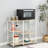 35.43'' Steel Standard Baker's Rack with Microwave Compatibility-638287564