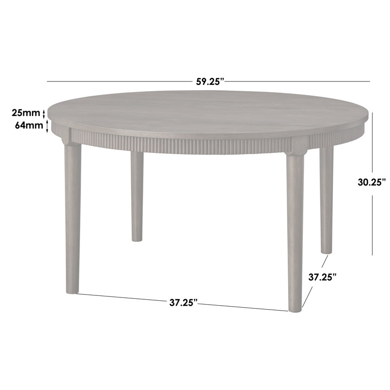 Table de salle à manger Astoria, Noyer, 59"