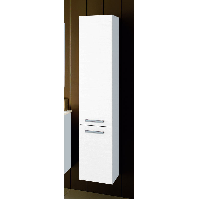 Armoire murale linéaire l 11,8 po x H 59 po x P 9,8 po, Blanc lustré