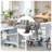 75.39 IN. Futon Sofa Bed, Convertible Upholstered Couch Sleeper With Reclining Sleeper Split Tufted Back-116622570