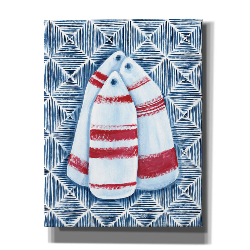 "Epic Graffiti" Nautical Buoys "par Yvette St. Amant, art mural sur toile, H 34 po x l 26 po x P 1,5 po