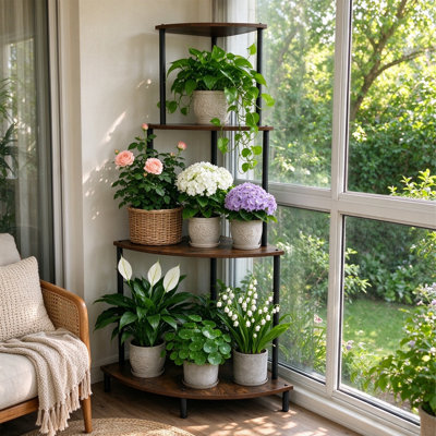 Iron Plant Stand 4 Tier