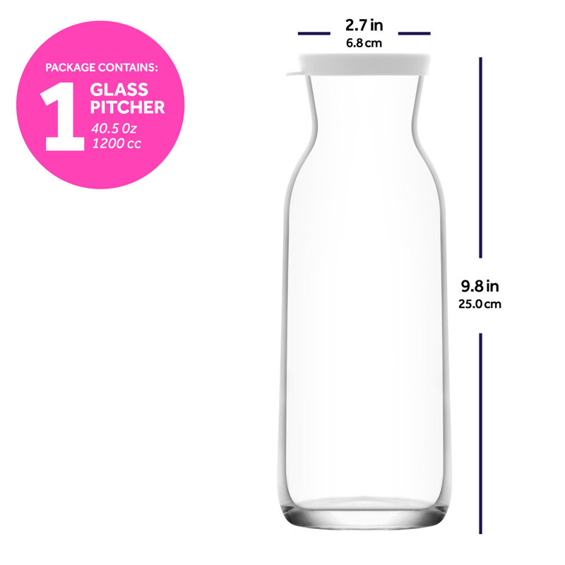 Fonte 40.5oz. Glass Pitcher